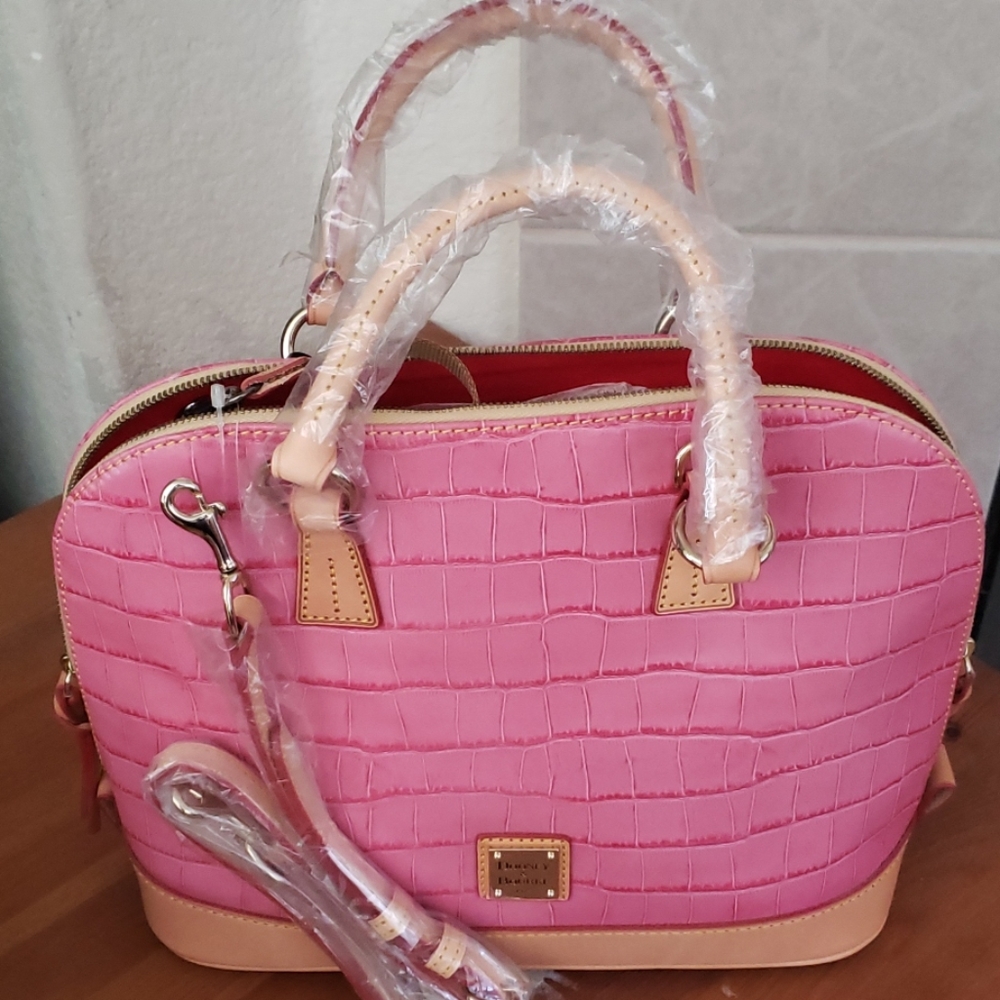 Dooney and Bourke croco embossed satchel